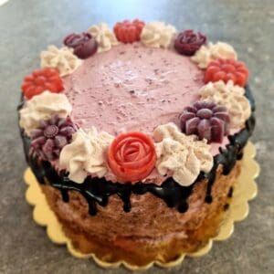 erdei gyümölcs torta